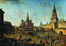 Красная площадь в Москве. Алексеев Ф.Я. 1801 г.